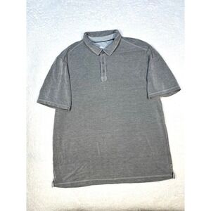 Tommy Bahama mens XL polo gray tencel‎ soft knit shirt golf
